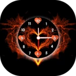 Logo of Heart Clock Live Wallpaper android Application 