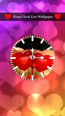 Heart Clock Live Wallpaper android App screenshot 0