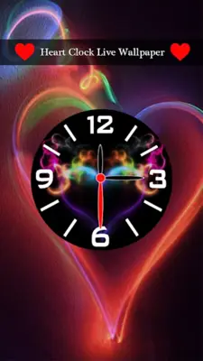 Heart Clock Live Wallpaper android App screenshot 1