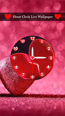 Heart Clock Live Wallpaper android App screenshot 2