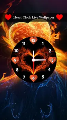 Heart Clock Live Wallpaper android App screenshot 3